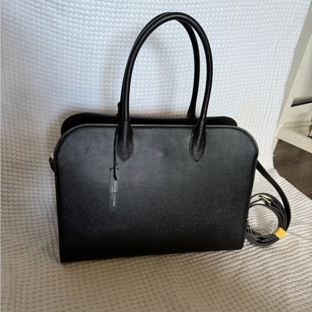 Claudia Firenze Black Leather Clutch